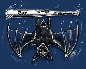 Motif La Batte de la Chauve-Souris personnalisé sur vêtement