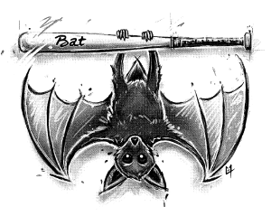 Motif La Batte de la Chauve-Souris à imprimer
