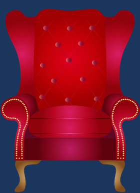 Motif Fauteuil Vintage Rouge: Élégance Chaleureuse à imprimer