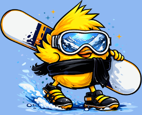 Motif T-shirt Snowboardeur Déglingué personnalisé sur vêtement