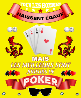 Offrez le t-shirt 'Meilleur Joueur de Poker' au roi des cartes. Un cadeau humoristique idéal pour les experts du bluff et des jetons.