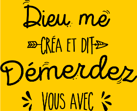 Motif Démerdez-vous ! personnalisé sur vêtement