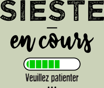 Sieste en cours, ne pas déranger !
