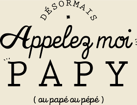 Motif Désormais Papy personnalisé sur vêtement