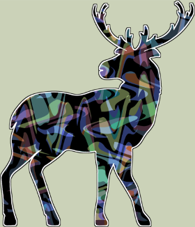 Motif Majestueux Cerf personnalisé sur vêtement