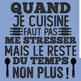 Affichez votre bonne humeur en cuisine avec notre T-shirt humoristique 'Faut Pas Me Stresser!'. Design original pour les chefs zen.