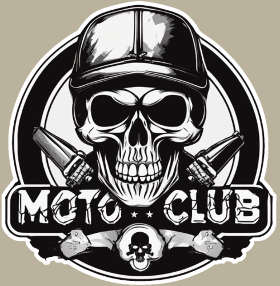 Affichez le style biker avec ce t-shirt Tête de Mort Motard Rétro. Idéal pour les membres de club de moto et les amateurs de design vintage.