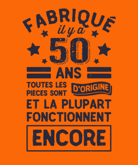 Offrez un sourire pour les 50 ans ! Ce t-shirt humoristique célèbre l'âge avec une touche d'autodérision. Idéal pour un ami, un parent ou un...