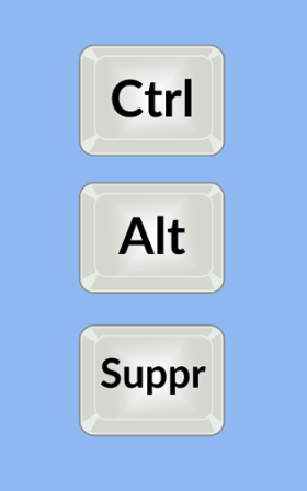 Motif Ctrl Alt Suppr : Redémarrez l'Humour personnalisé sur vêtement