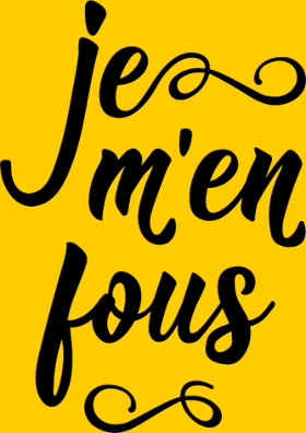 T-shirt "Je m'en Fous" pour homme et femme. Affirmez votre attitude décontractée avec style et humour. Idéal pour un cadeau original et fun.