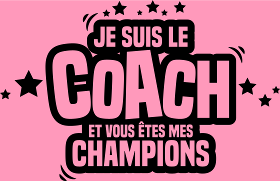 Motif T-Shirt Coach Humoristique : Je Suis Le Coach, Vous Êtes Mes Champions à imprimer