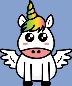Motif T-Shirt Licorne Kawaii : Féérique et Magique personnalisé sur vêtement