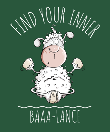 Mouton Yoga 'Baaa-Lance' - L'Équilibre Zen