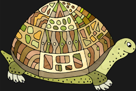Motif Tortue Mignonne personnalisé sur vêtement