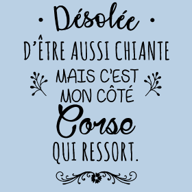 Motif Mon Caractère Corse à imprimer