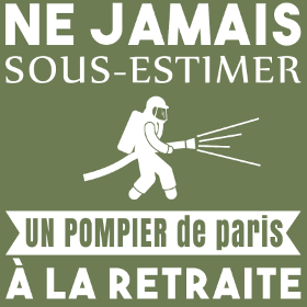 Rendez hommage aux héros du quotidien avec ce t-shirt "Pompier de Paris Retraité". Un design symbolique pour célébrer une carrière de courag...