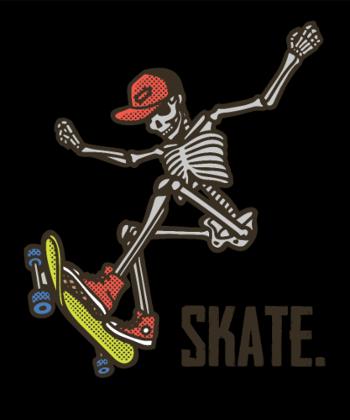 Skate Squelette Fun