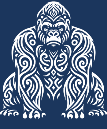 Gorille Tribal - Design Ethnique Sauvage