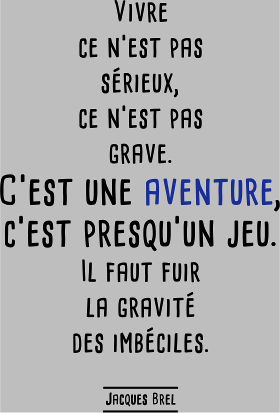 Motif Jacques Brel: Le Grand Poète personnalisé sur vêtement