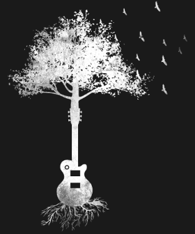 Motif Arbre Guitare Électrique : Le Don du Guitariste personnalisé sur vêtement