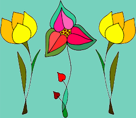 Motif Jardin Fleuri Délicat personnalisé sur vêtement