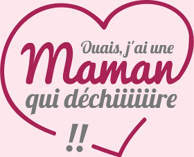 Motif Maman qui Déchire personnalisé sur vêtement