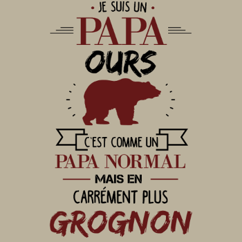 T-shirt Papa Ours Grognon