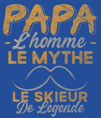 Papa Skieur de Légende - Humour Cadeau Ski