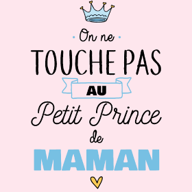 Motif Mon Petit Prince de Maman personnalisé sur vêtement