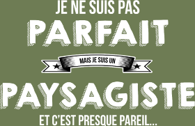 Motif Paysagiste Fier Bannière personnalisé sur vêtement