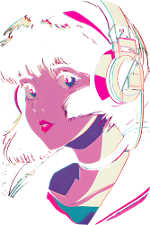 Fille Anime Esthétique Lo-Fi J-Pop