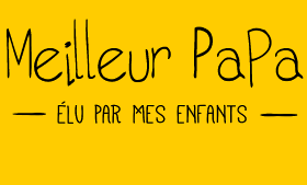 Motif Meilleur Papa du Monde Élu par Mes Enfants à imprimer