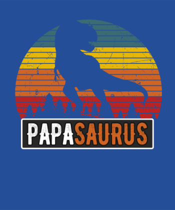 T-shirt 'PapaSaurus Rex' - Humour Dinosaure Rétro pour Papa