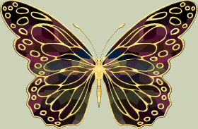 Motif Papillon Aérien personnalisé sur vêtement