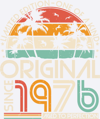 Original 1976 Vintage Jahrgang Geburtstag Retro