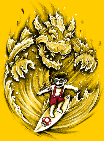 Mario, le Surfeur de Bowser