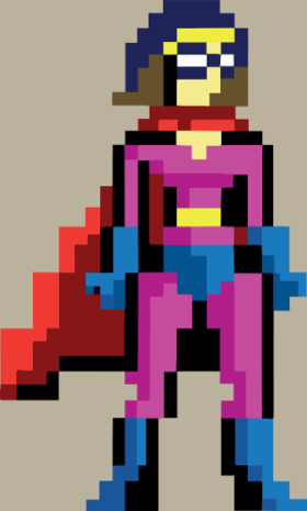 Incarnez la force et le style avec Anna, notre super-héroïne en pixel art. Ses couleurs vibrantes et son allure rétro sont parfaites pour le...