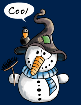Motif Bonhomme de Neige Rigolo - Hiver Enchanté personnalisé sur vêtement