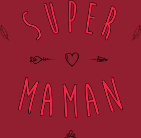 Célébrez votre héroïne quotidienne avec le t-shirt 'Super Maman' orné d'un cœur et d'une flèche. Le cadeau parfait pour une maman formidable...