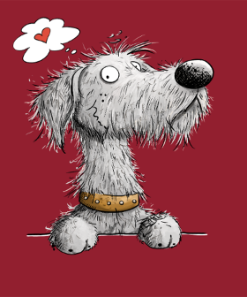 Motif Lévrier Irlandais - Cartoon chien de race personnalisé sur vêtement
