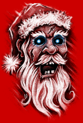 Motif Père Noël Zombie à imprimer