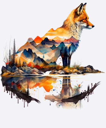 Fuchs Wald Tiere Tiermotiv Kunst Motiv Fuchs