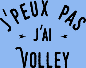 Motif T-shirt J'peux pas j'ai Volley - Humour Sportif personnalisé sur vêtement