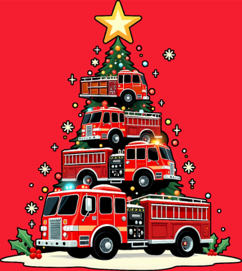 Camion de Pompiers Rigolo - Noël Enchanté