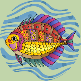Motif Passion Pêche personnalisé sur vêtement