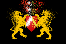 Motif T-shirt Blason Alsace - Les Lions Gardiens personnalisé sur vêtement
