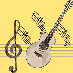 Motif Guitare Addict personnalisé sur vêtement