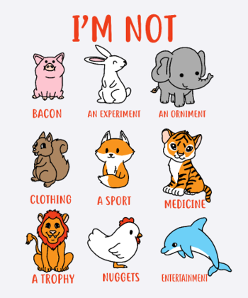 I'm not Tiere Animals Tierschutz Geschenk