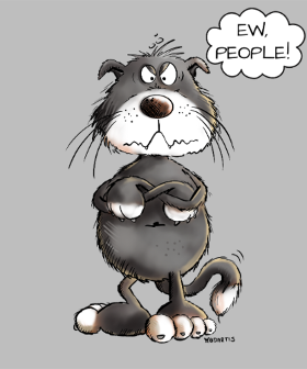 Motif Chat grincheux "Ew People" - Humour félin personnalisé sur vêtement