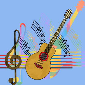 Motif Passion Guitare personnalisé sur vêtement